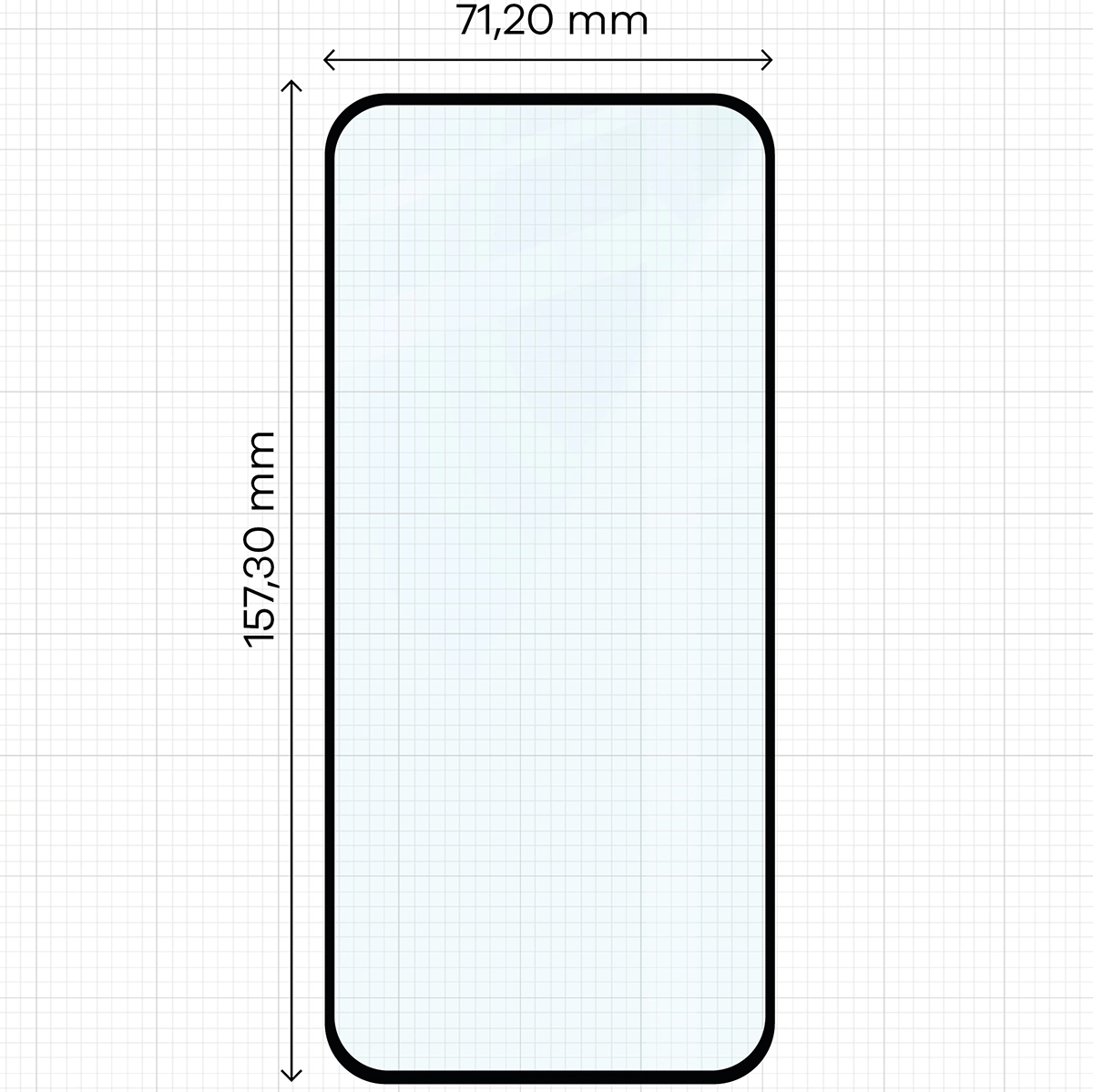 Wymiary szkła hartowanego na ekran telefonu do Honor 400 Lite 5G